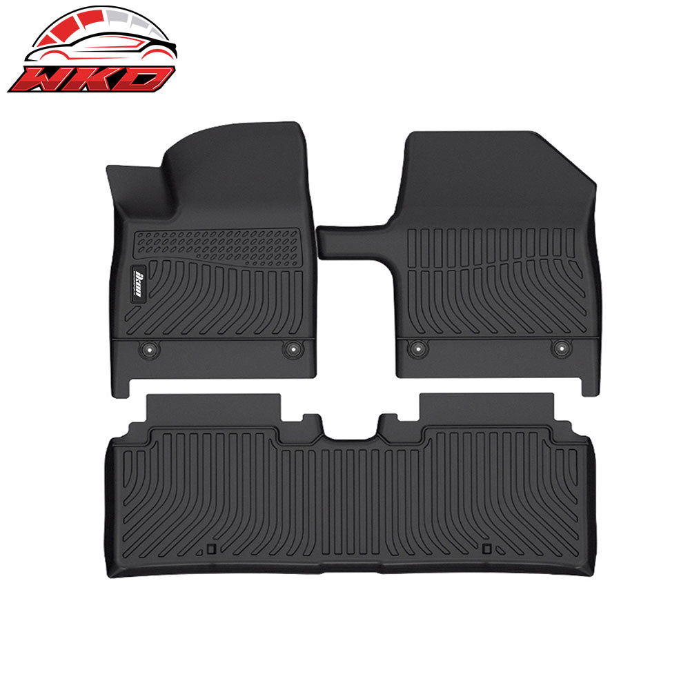 Wholesale 22-24 Kia EV6 All Weather 3D Molded Floor Mats Front Rear Carpets Liner TPE