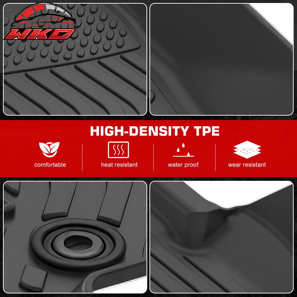 Fits 24-25 Land Cruiser/Lexus GX550 5-Seat Floor Mats TPE 3D All Weather Carpets