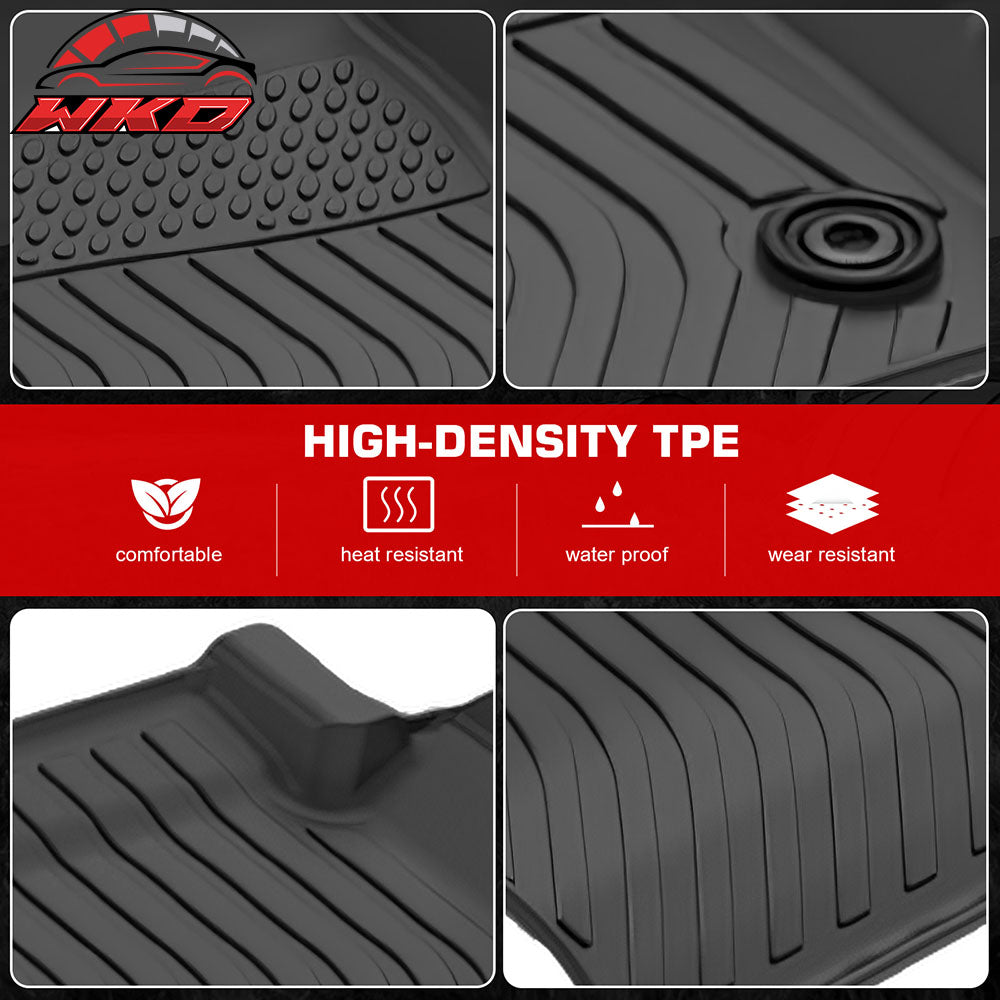 Fits 24-25 Lexus GX550 7-Seats Floor Mats TPE 3D Carpets All Weather Car Liner