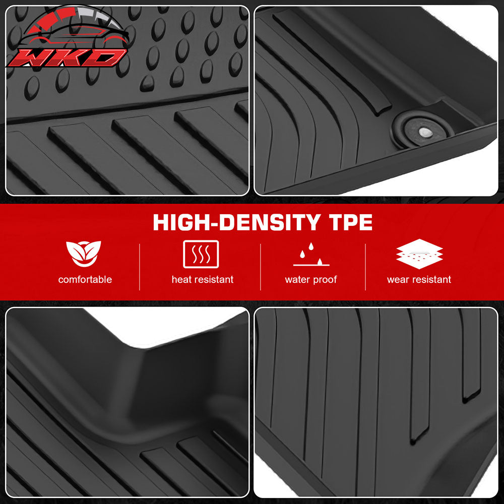 Fits 23-25 Maserati Grecale Floor Mats TPE Carpets All Weather 3D Liner Guard