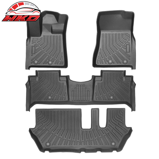 25-26 Infiniti QX80/Nissan Armada Bench Seat Floor Mats TPE 3D Carpet Liner | Wholesale