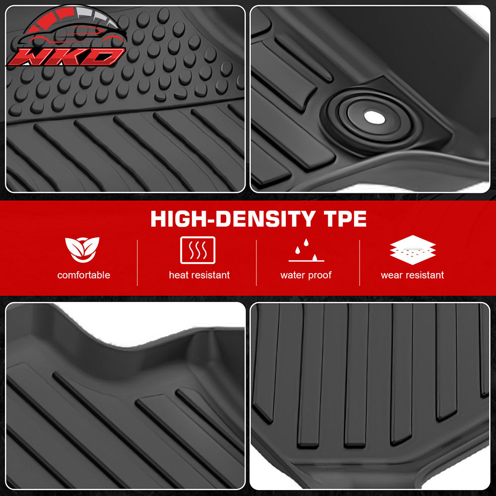 Fits 18-25 Nissan LEAF Floor Mats TPE Carpets All Weather 3D Car Liner Guard