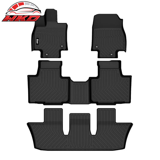 24-25 Toyota Grand Highlander 7 Seats 3D Floor Mats All Season Carpet - TPE | Wholesale