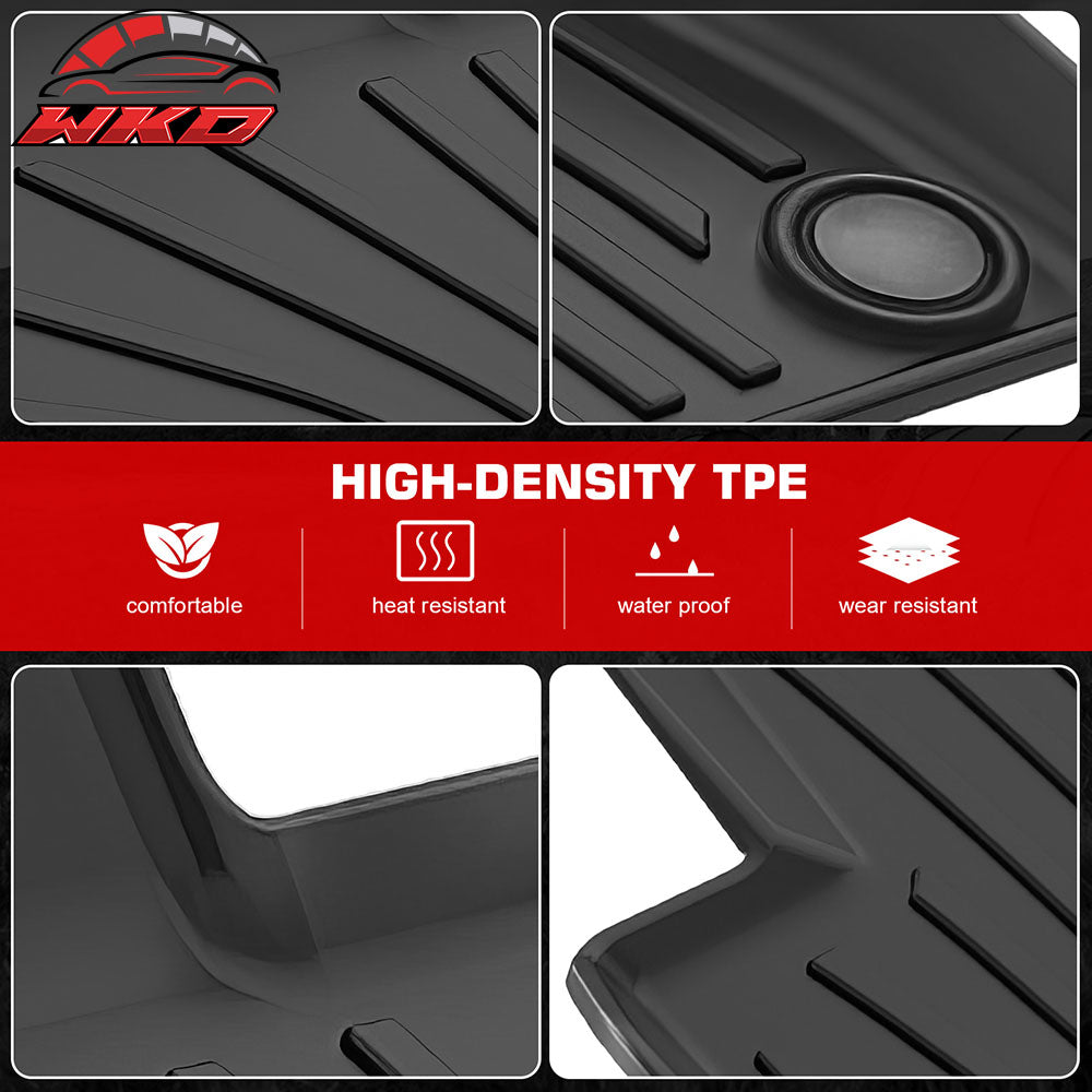Fits 2020 Volvo V60 PHEV/21-25 V60 Recharge/19-25 S60 PHEV Floor Mats TPE Carpet