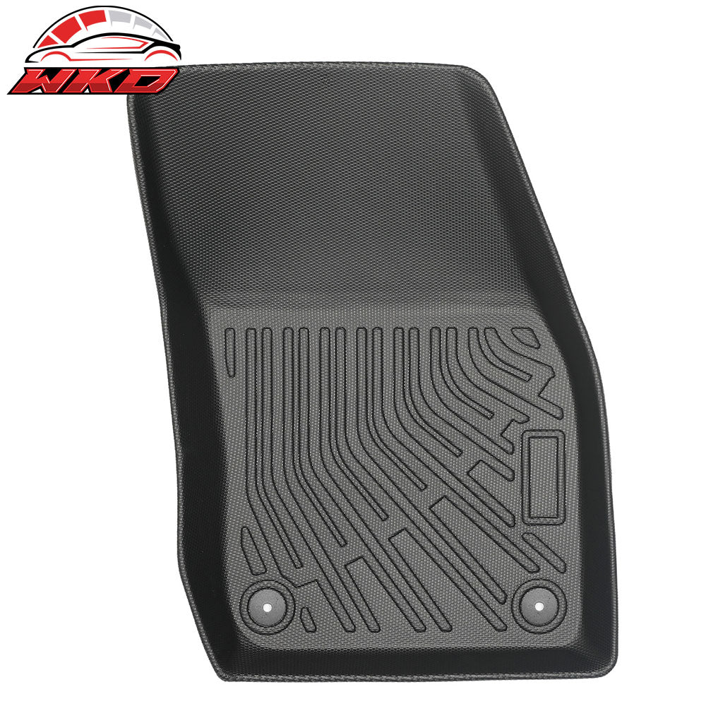 Fits 2025 Volkswagen Tiguan Floor Mats TPE All Weather 3D Heavy Duty Carpets