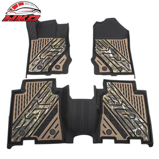 Wholesale 21-25 Ford Bronco 4DR TPE Floor Mats All Weather Liners Black w/ Camouflage