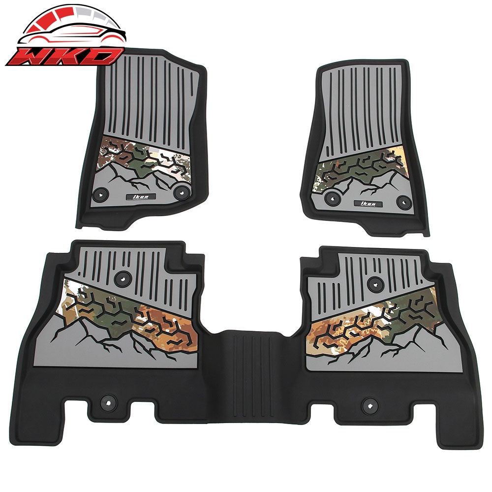 Wholesale 18-26 Jeep Wrangler JL Unlimited 4Dr TPE Floor Mats Carpet Liner Black Gray