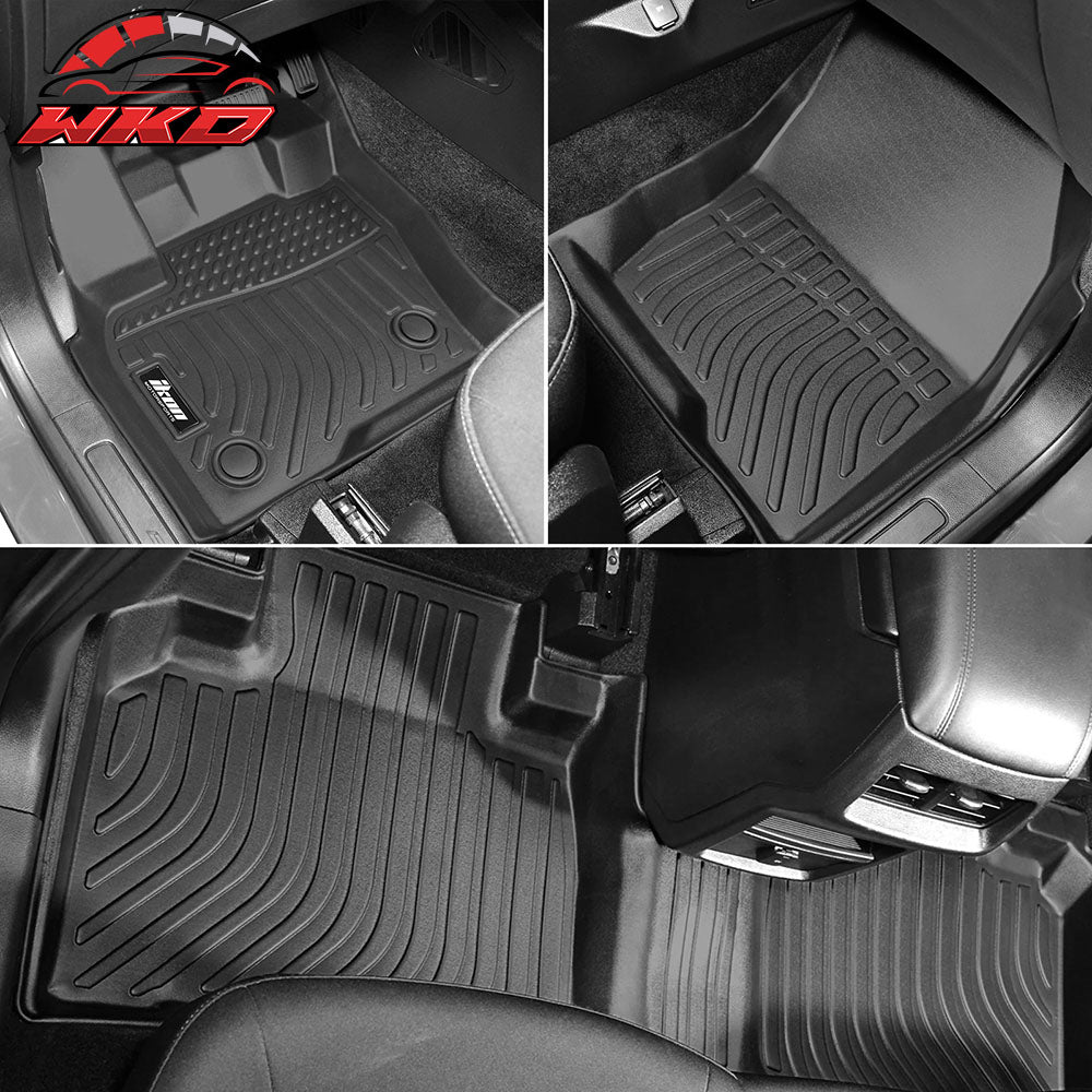 Fits 15-24 Ford Edge 5 Seats 3D Floor Mats 3PCS All Weather Carpet Liner - TPE