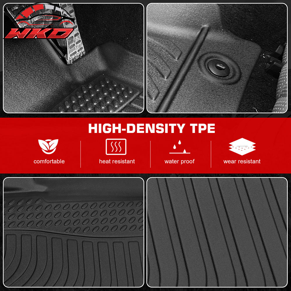 Fits 19-25 Genesis G70 RWD Heavy Duty Floor Mats 3D Carpet Liner Protector TPE