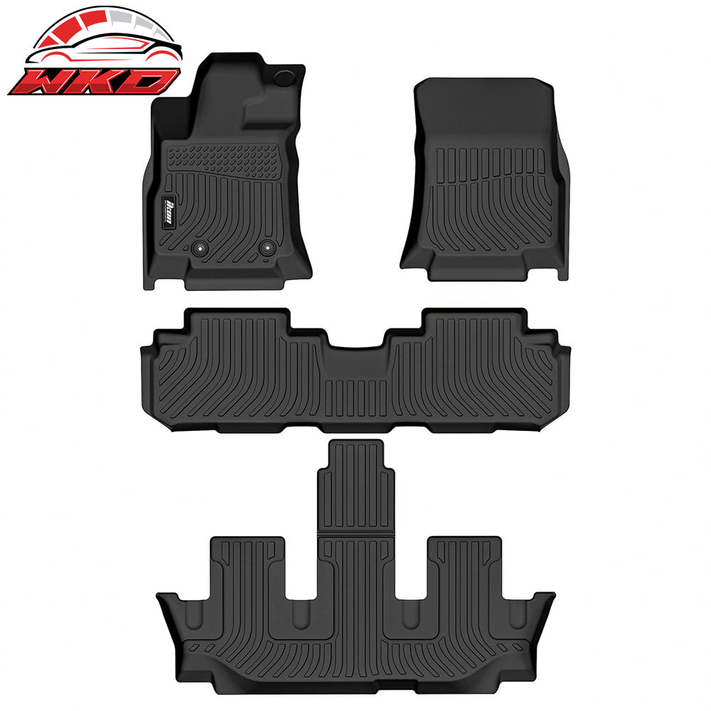19-25 Subaru Ascent 7 Seats Bucket Seat 3D Floor Mats Carpet Liner TPE 4PCS | Wholesale