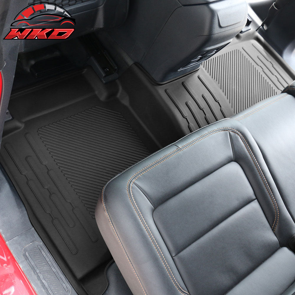Fits 21-25 Ford Bronco All Weather 3D Molded Front Rear Floor Mats Carpets TPE