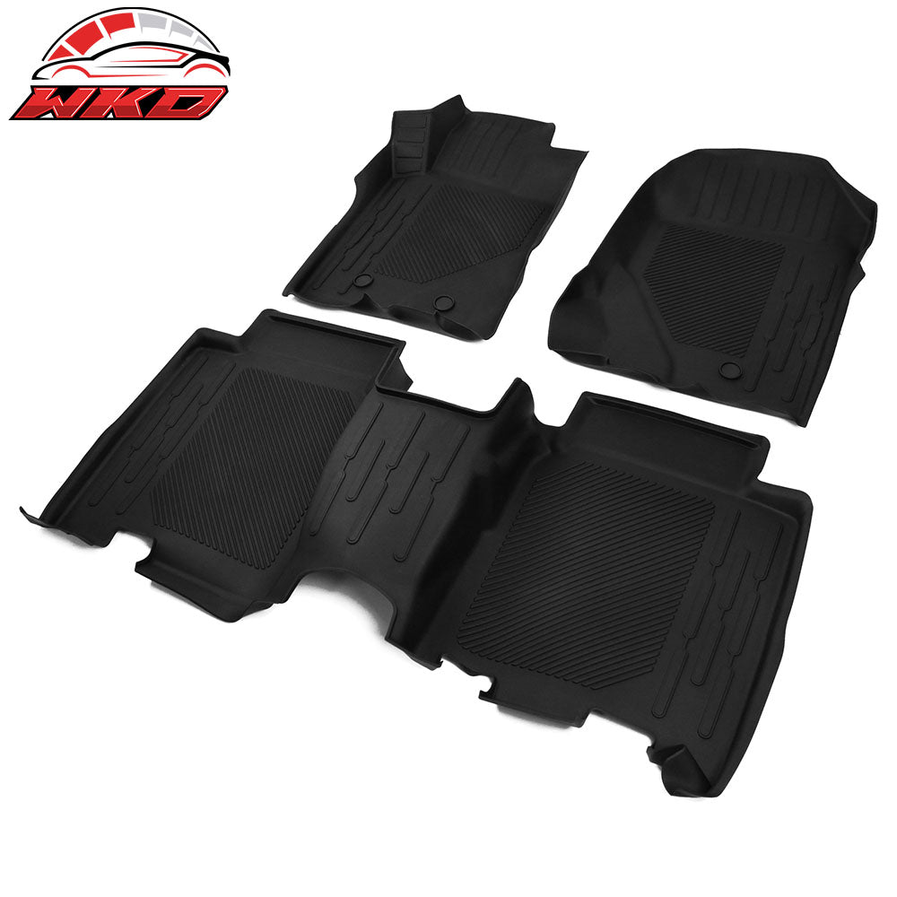 Fits 21-25 Ford Bronco All Weather 3D Molded Front Rear Floor Mats Carpets TPE