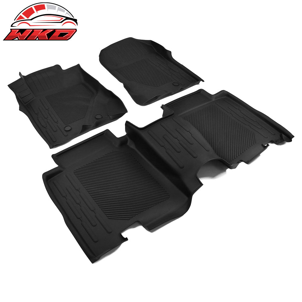 Fits 21-25 Ford Bronco All Weather 3D Molded Front Rear Floor Mats Carpets TPE
