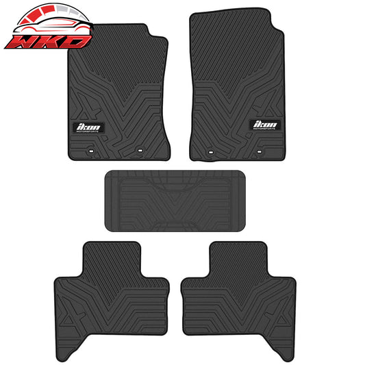 11-14 Toyota Tacoma Extended Cab Latex Floor Mats All Weather Carpets Black | Wholesale