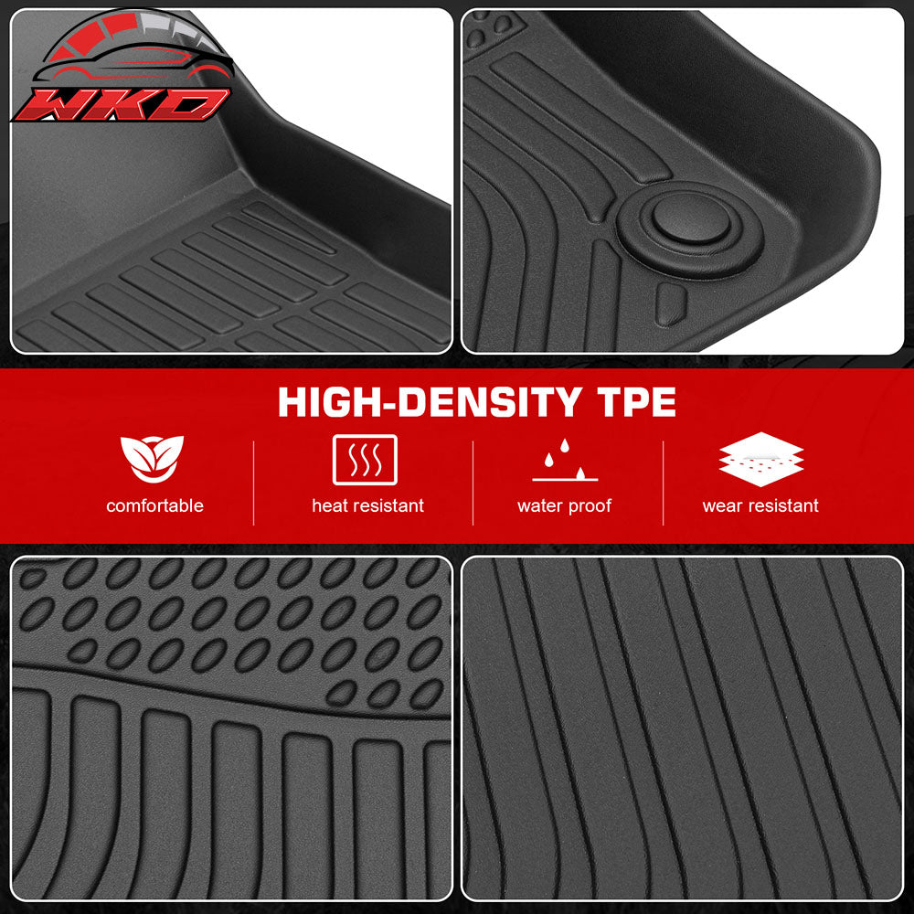 Fits 14-24 Mini Cooper Hardtop 2-Door SE Non-Slip Floor Mats All Weather TPE 4PC