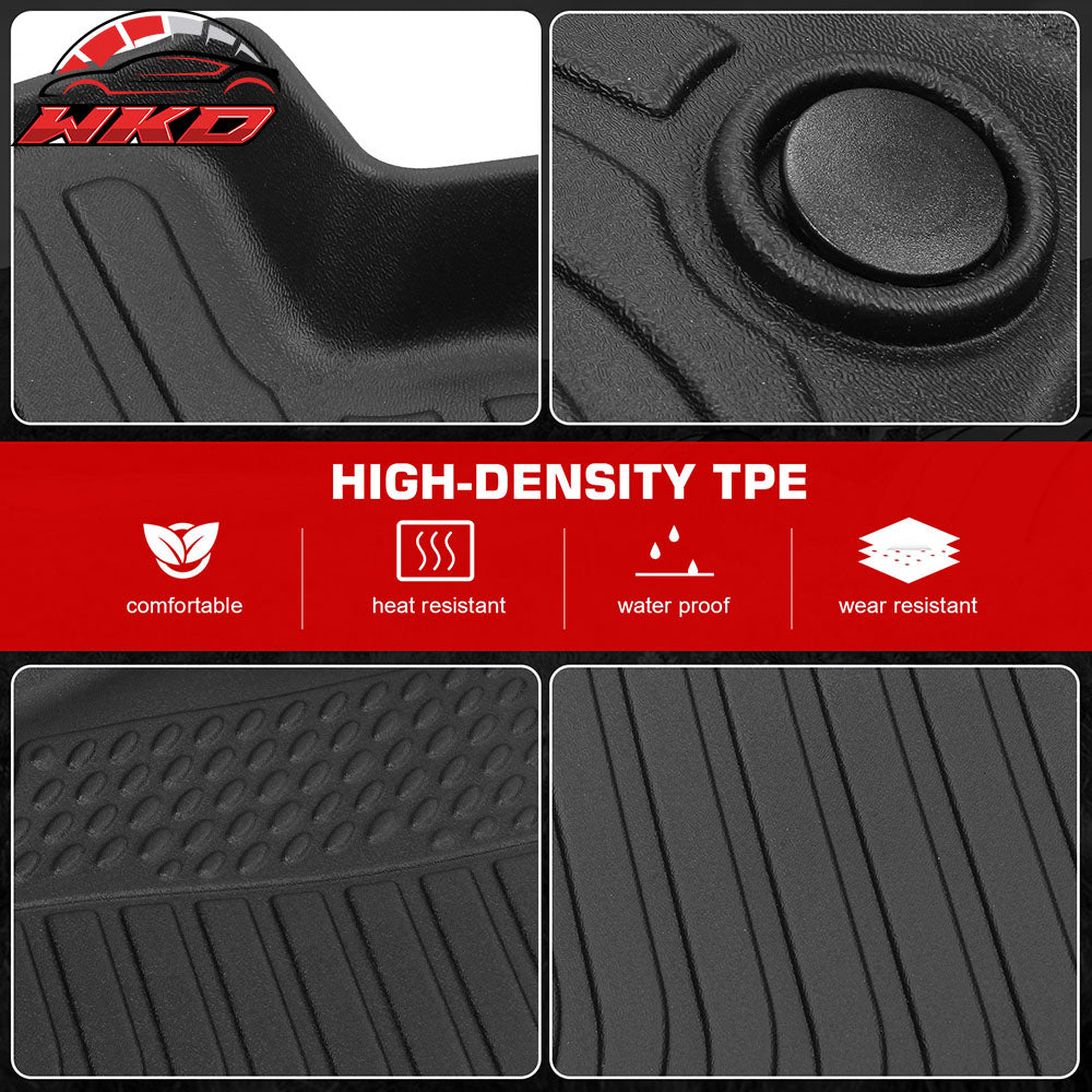 Fits 23-25 Mitsubishi Outlander PHEV Floor Mats All Weather TPE 3D Carpets Liner