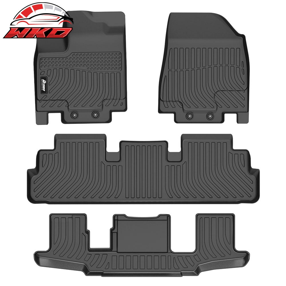 For 22-26 Pathfinder 7-Seat QX60 6-Seat Anti-Slip Floor Mats All Weather TPE 4PC | Wholesale
