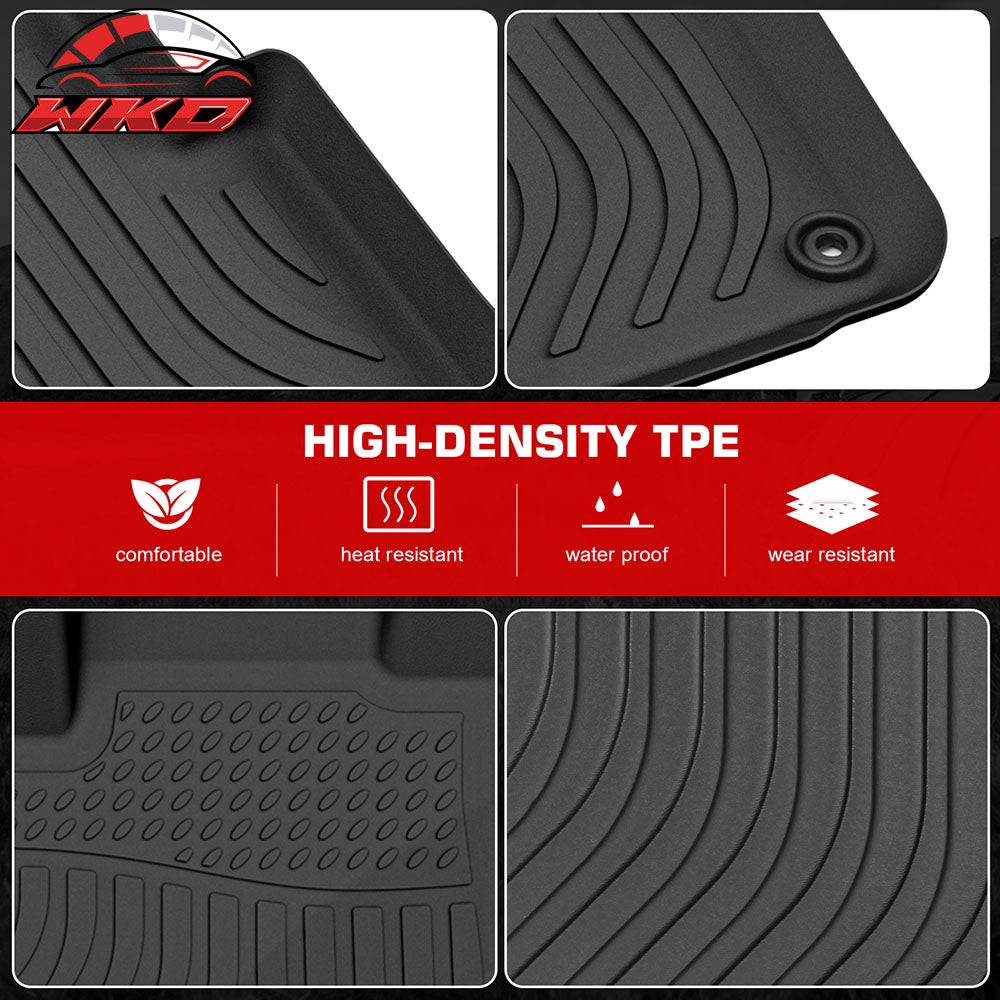 Fits 17-22 Honda CR-V Heavy Duty Floor Mats 3D Molded Carpet Liner Protector TPE