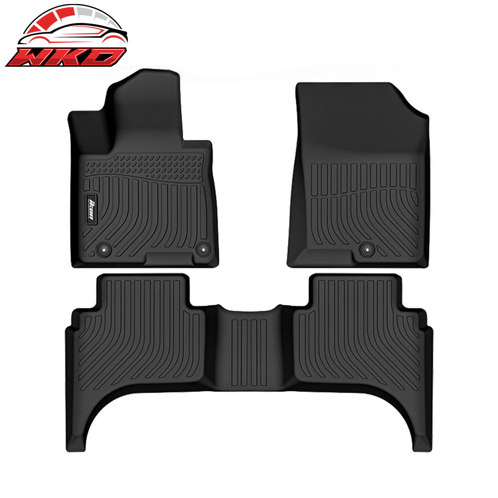 22-25 Hyundai Santa Cruz All Weather 3D Molded Floor Mats Carpets Liner TPE | Wholesale