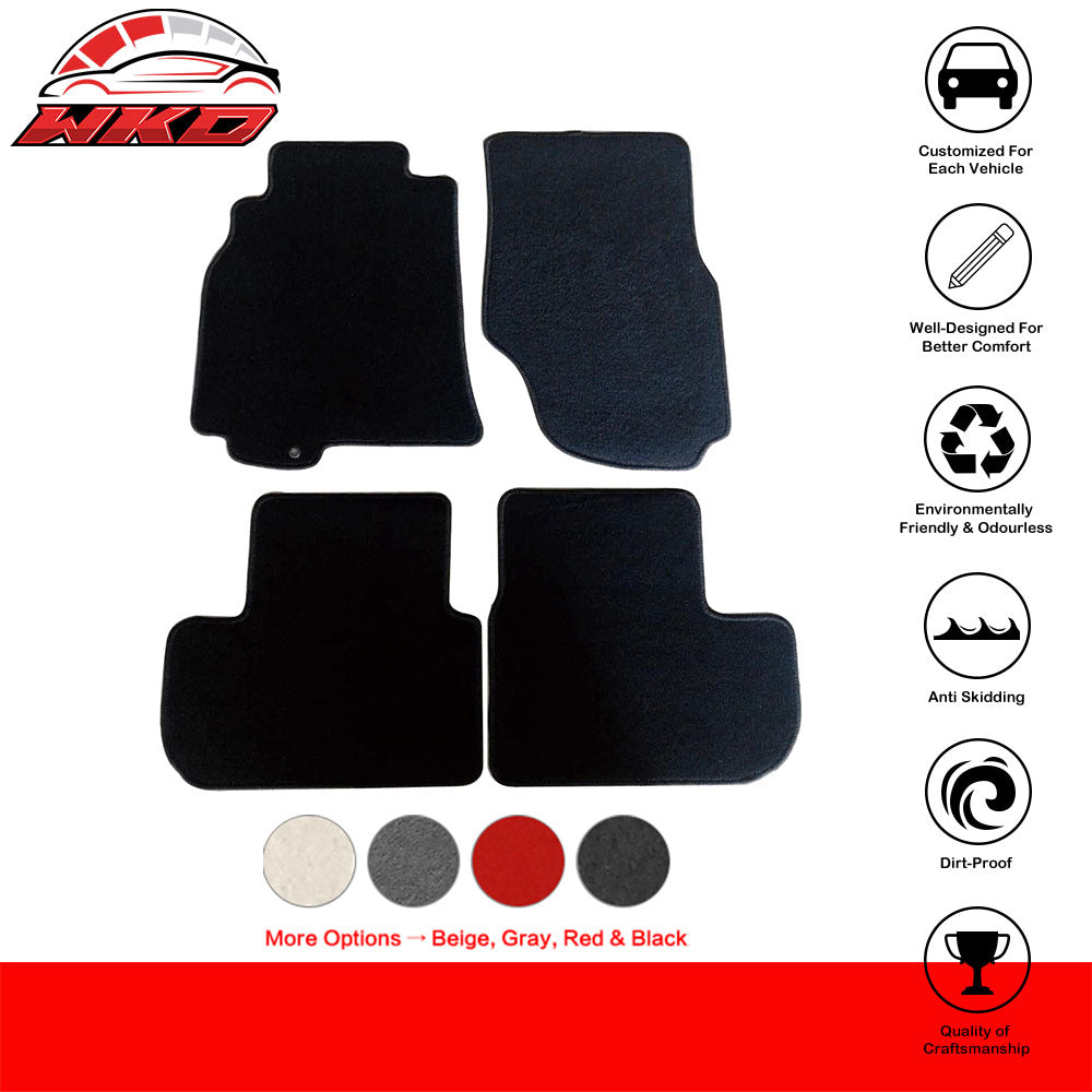 Fits 03-07 Infiniti G35 OE Factory Fitment Car Floor Mats Front & Rear Nylon