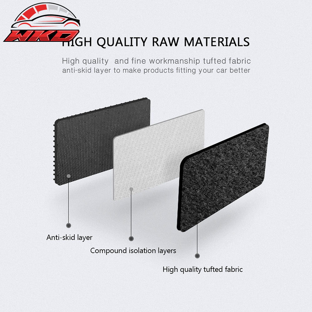 Fits 03-07 Infiniti G35 OE Factory Fitment Car Floor Mats Front & Rear Nylon