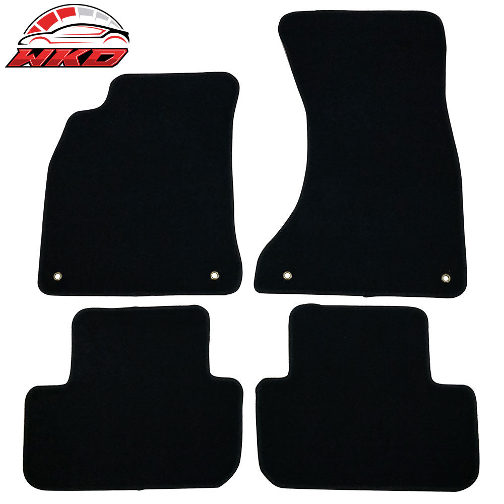 09-16 Audi A4 S4 Car Floor Mats Liner Nylon Carpets Front Rear Black 4PC | Wholesale