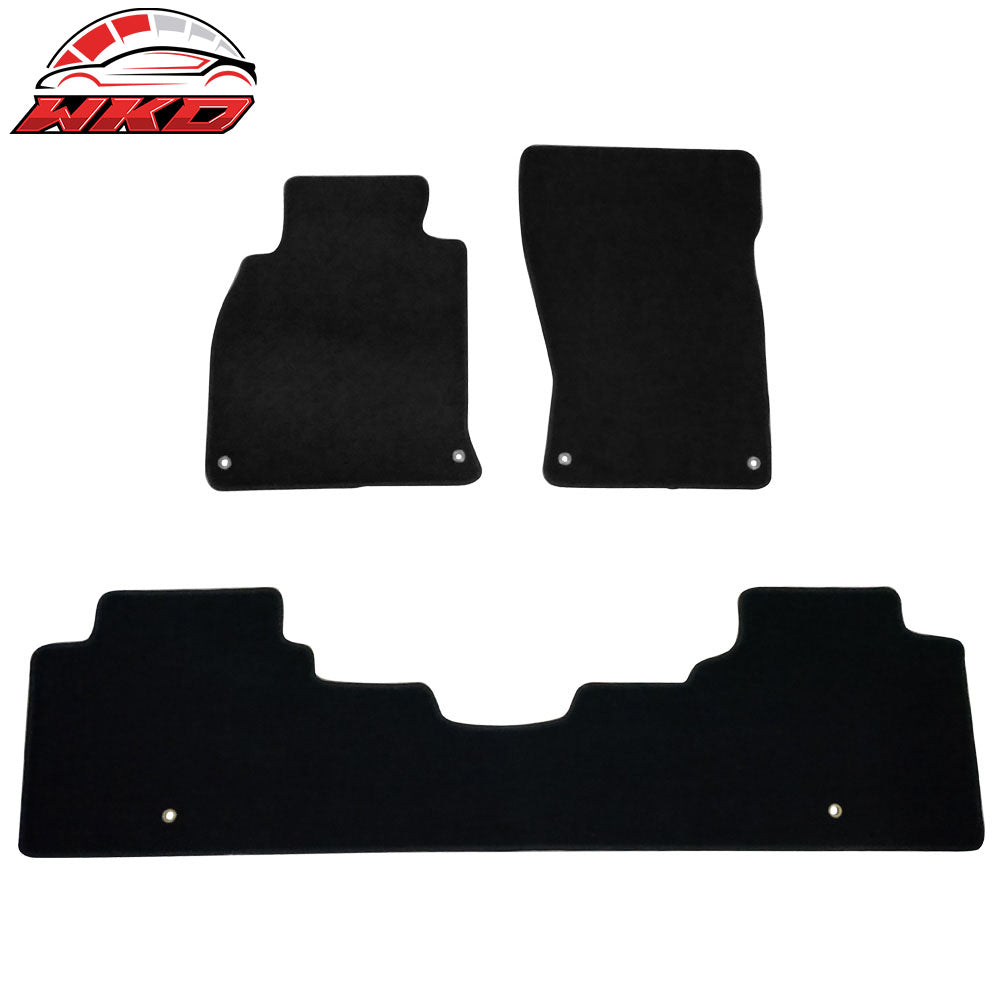 11-13 Infiniti M37 Floor Mats Front & Rear 3PC Black Nylon | Wholesale