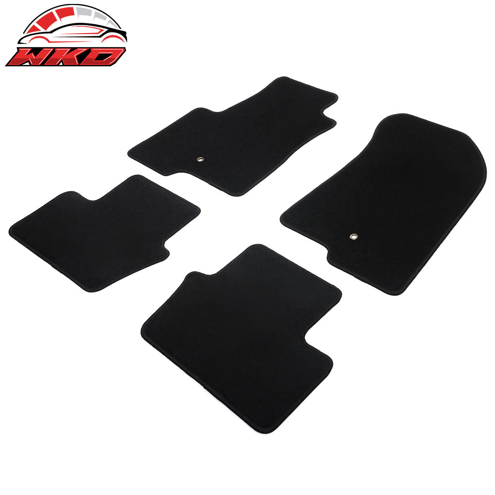 Fits 07-16 Jeep Compass/Patriot Black Nylon Floor Mats Front Rear Carpets Liner