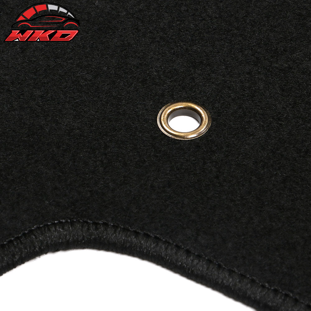 Fits 07-16 Jeep Compass/Patriot Black Nylon Floor Mats Front Rear Carpets Liner