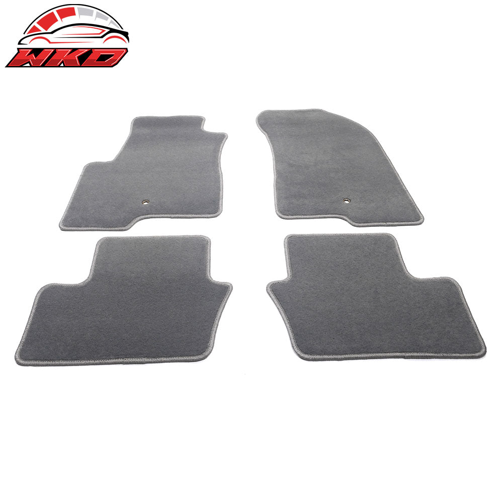 Fits 07-16 Jeep Compass/Patriot Gray Nylon Floor Mats Front Rear Carpets Liner