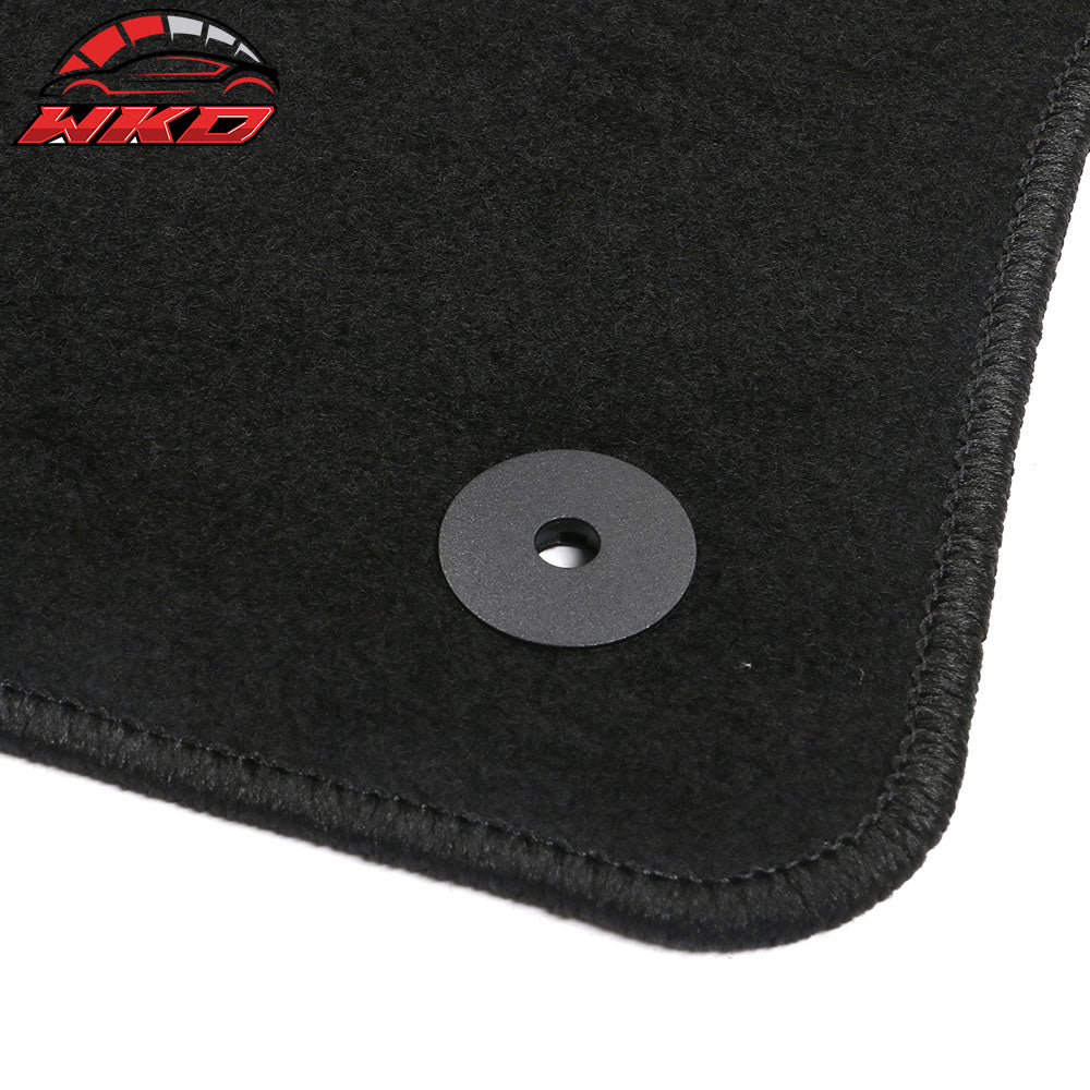 Fits 15-23 Volkswagen GTI/Golf Black Nylon Floor Mats Front Rear Carpets Liner