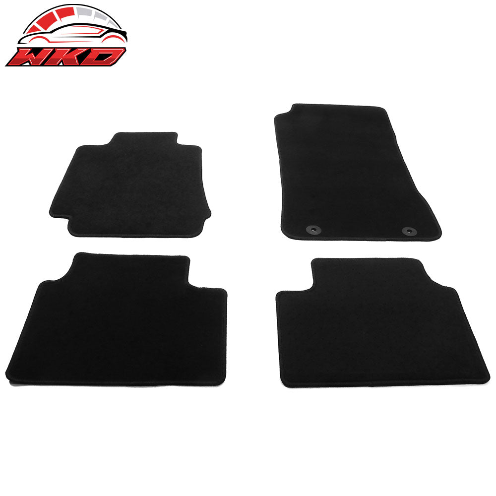 Fits 17-24 Alfa Romeo Giulia Anti-Slip Front Rear Floor Mats Nylon 4PCS - Black