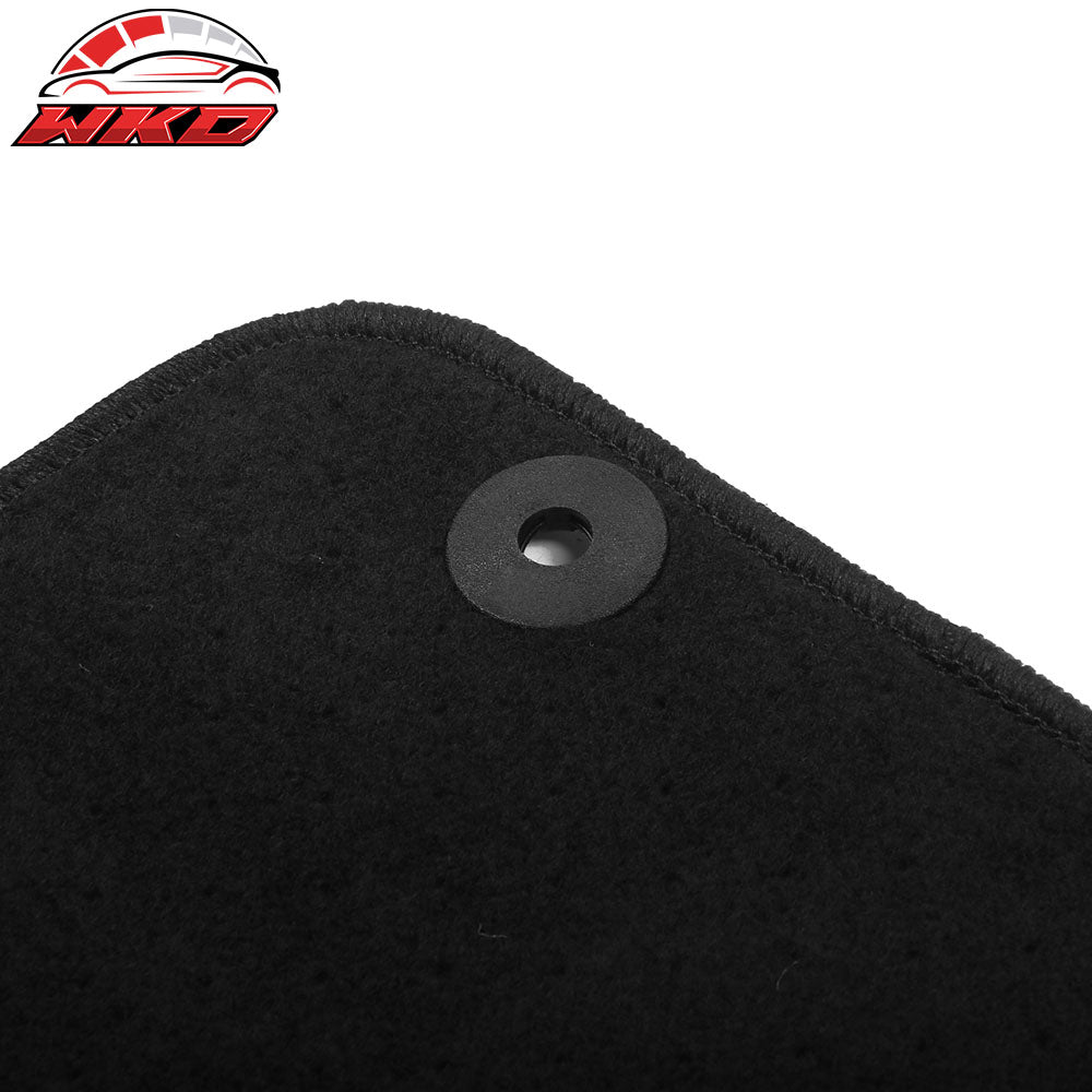 Fits 17-24 Alfa Romeo Giulia Anti-Slip Front Rear Floor Mats Nylon 4PCS - Black
