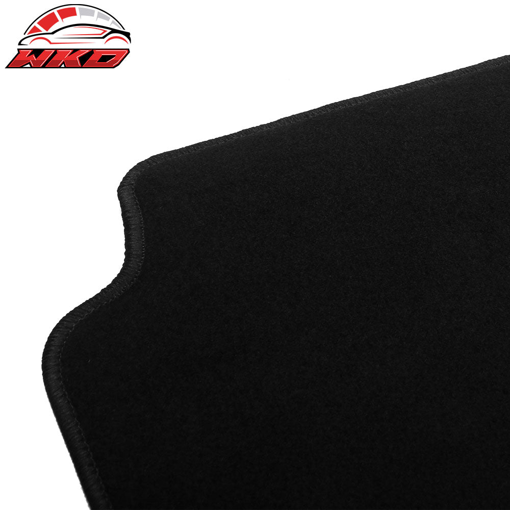 Fits 17-24 Alfa Romeo Giulia Anti-Slip Front Rear Floor Mats Nylon 4PCS - Black