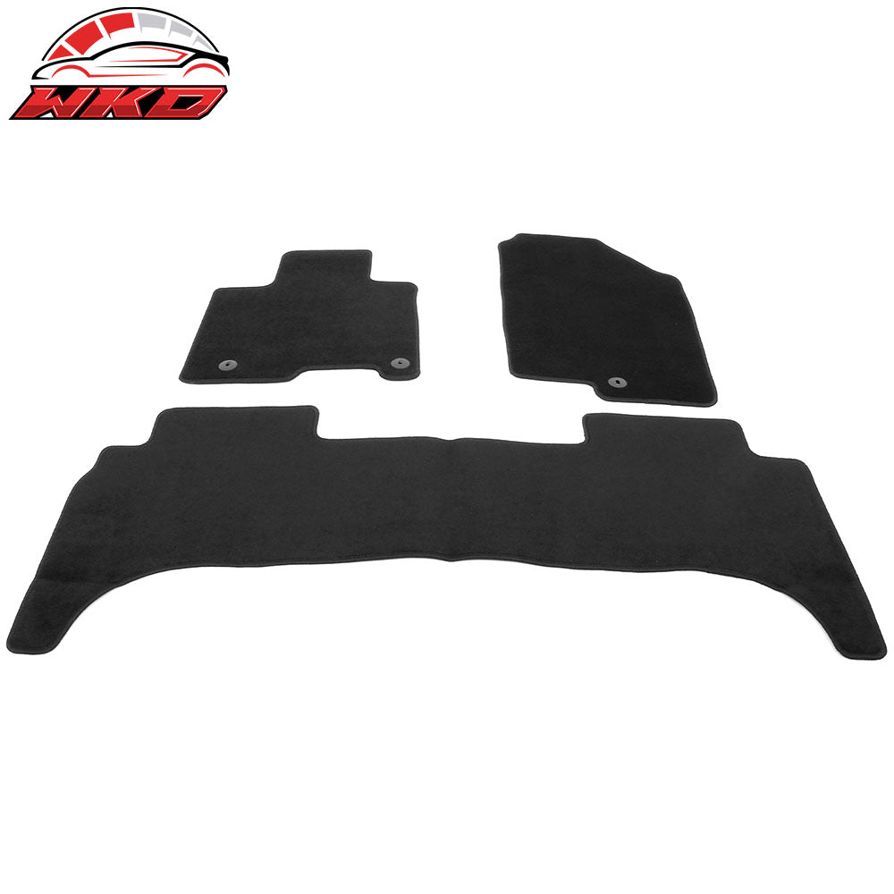 Fits 22-25 Hyundai Santa Cruz Anti-Slip Front Rear Floor Mats Carpet Nylon 3PCS
