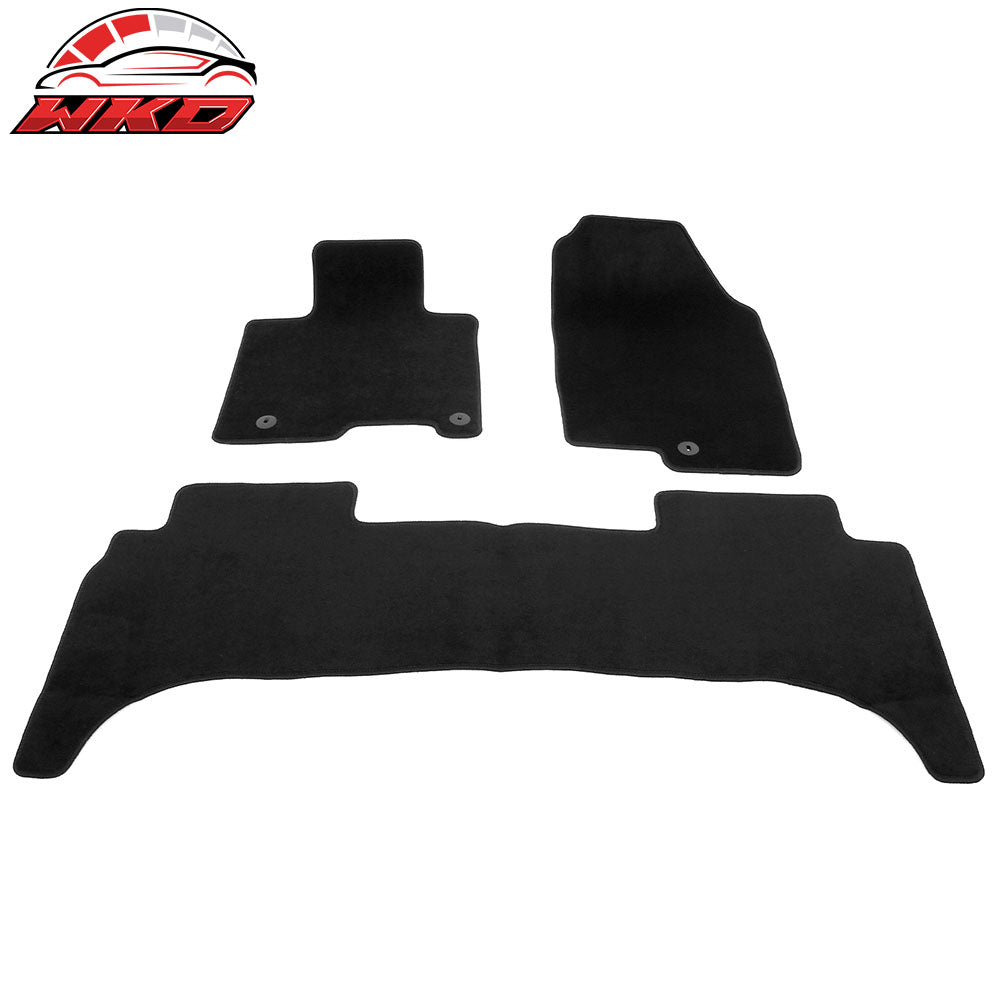 Fits 22-25 Hyundai Santa Cruz Anti-Slip Front Rear Floor Mats Carpet Nylon 3PCS