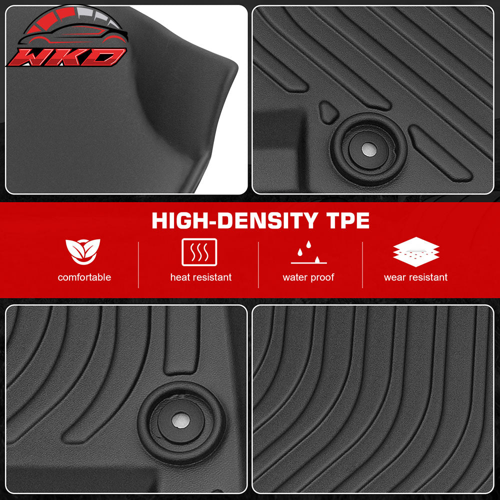 Fits 20-25 Hyundai Sonata 21-25 Kia K5 FWD 3D Molded TPE Floor Mats Guard 3PCS