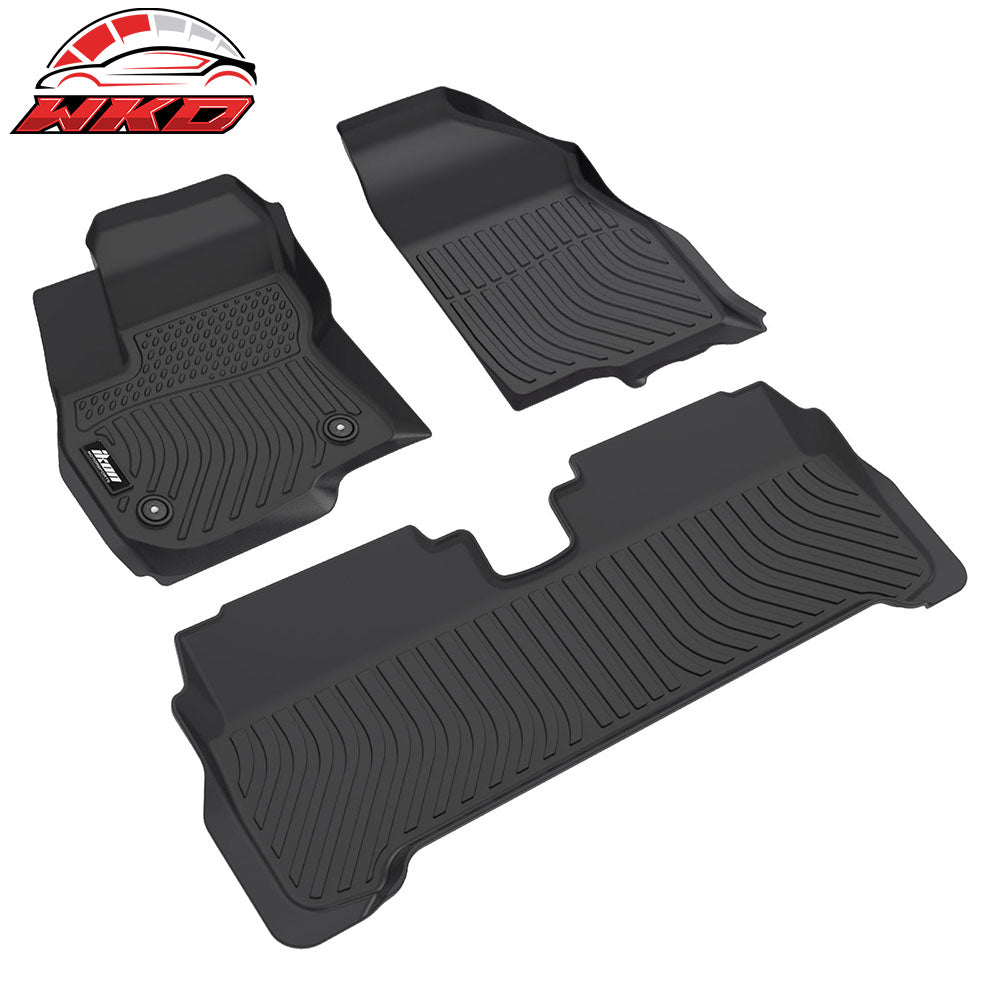 Fits 22-24 Chevy Bolt EUV 3D Floor Mats 5-Seat 1st 2nd Row Heavy Duty Liners TPE