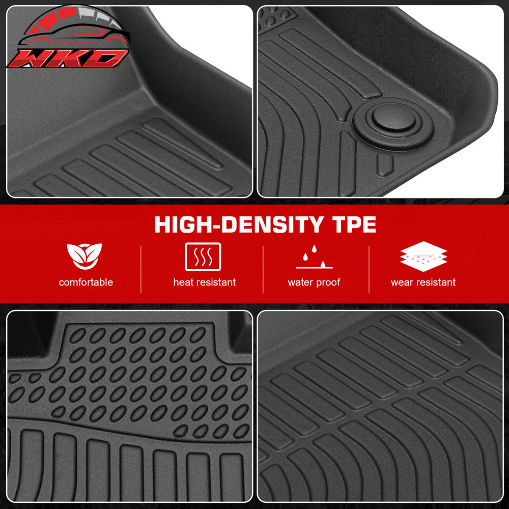 Fits 15-24 Mini Cooper F55 Hardtop 4-Door 3D Floor Mats Heavy Duty Liners - TPE