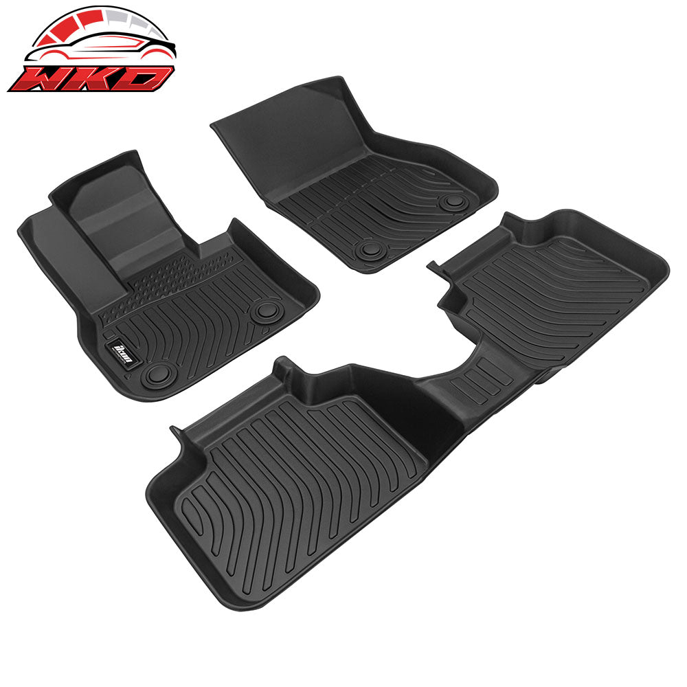 Fits 17-24 Mini Cooper Countryman Non-Slip 3D Floor Mats All Weather TPE Carpets
