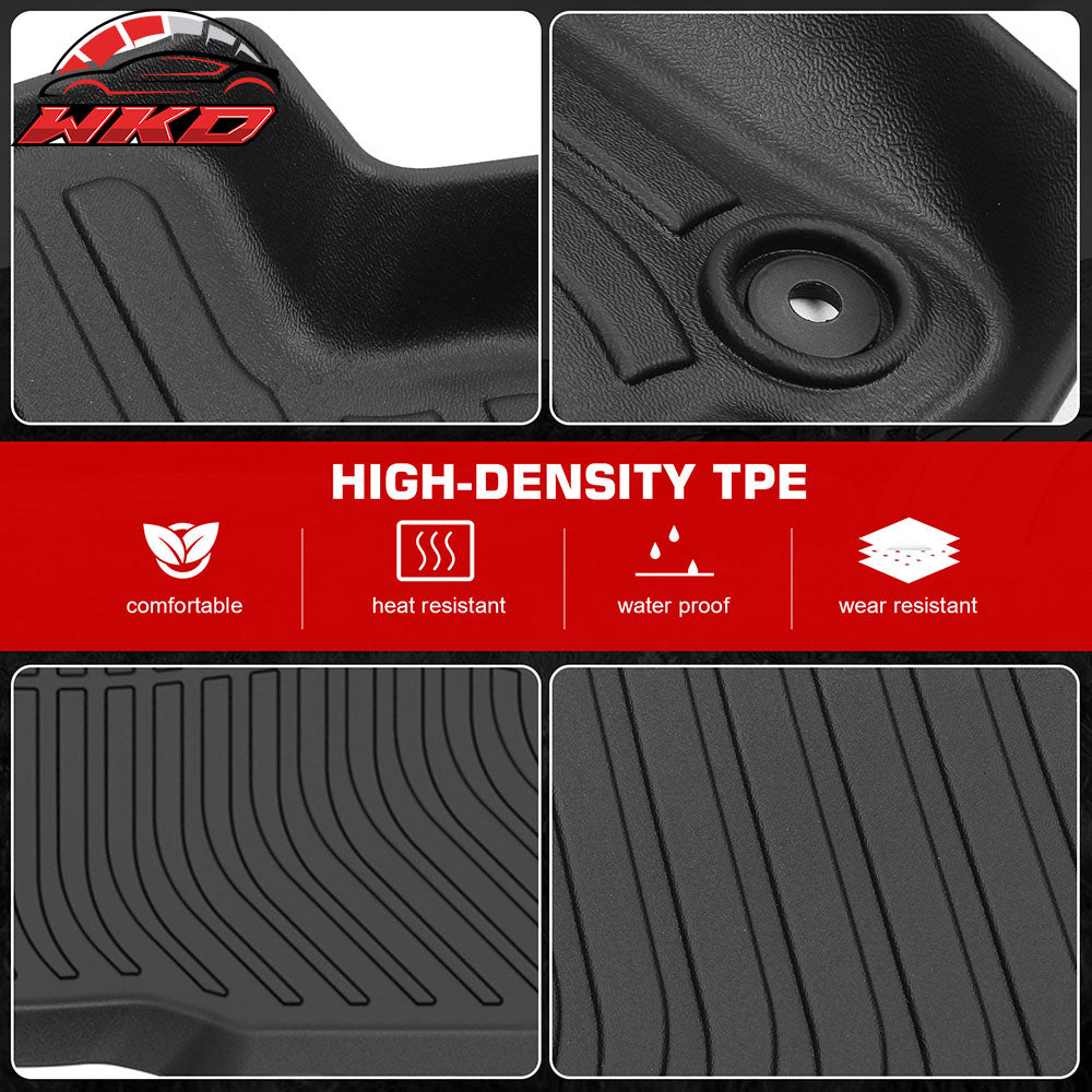 Fits 17-23 Chevrolet Bolt EV 3D Car Floor Mats 1st 2nd Row Heavy Duty Liners TPE