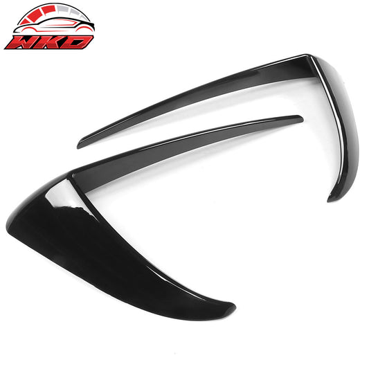 2017-23 Tesla Model 3 Gloss Black Fog Light Lamp Trim Eyebrows Cover ABS Pair | Wholesale