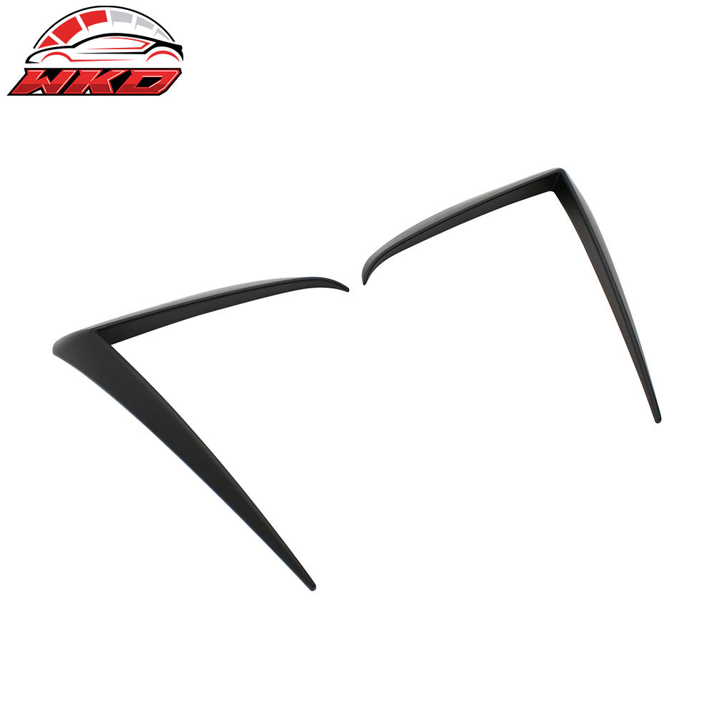 Fits 25-26 Tesla Model Y Juniper Fog Light Eyelid Trim Matte Black Lamp Frame