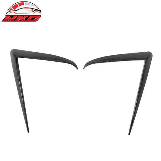 25-26 Tesla Model Y Juniper Fog Light Eyelid Trim Carbon Fiber Print Frame | Wholesale