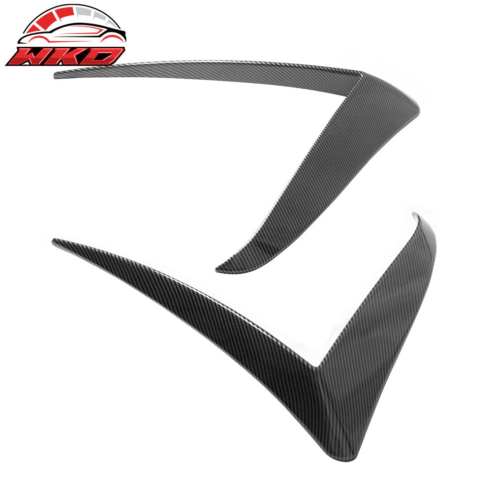 Fits 25-26 Tesla Model Y Juniper Fog Light Eyelid Trim Carbon Fiber Print Frame