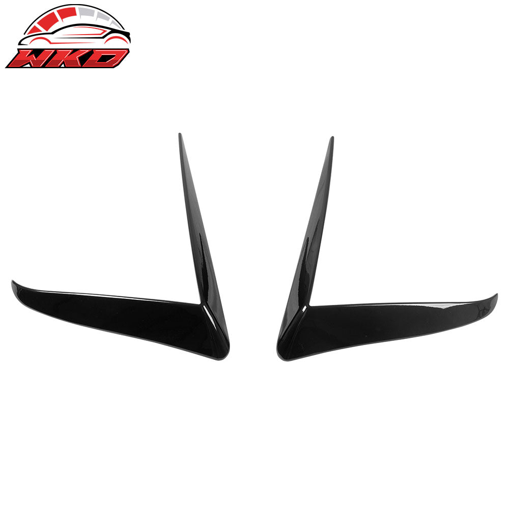 Fits 25-26 Tesla Model Y Juniper Fog Light Eyelid Trim Gloss Black Lamp Frame