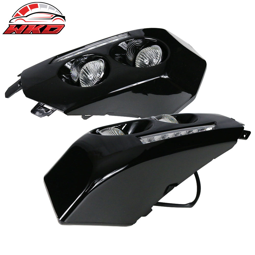 Fits 07-14 Toyota FJ Cruiser Fog Lights LED DRL Driving Lamps