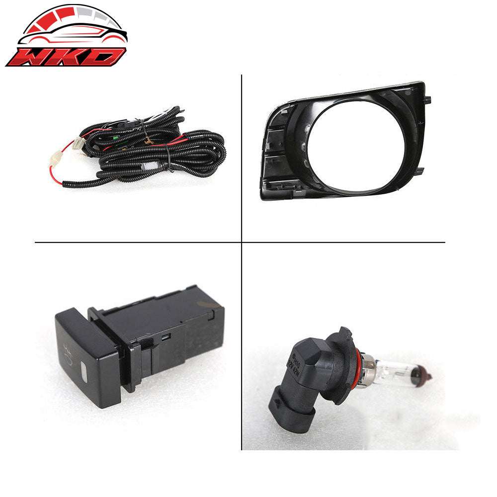 Fits 05-11 Toyota Tacoma & Sequoia 04-06 Solara Fog Lights Lamp W/Wiring Kit