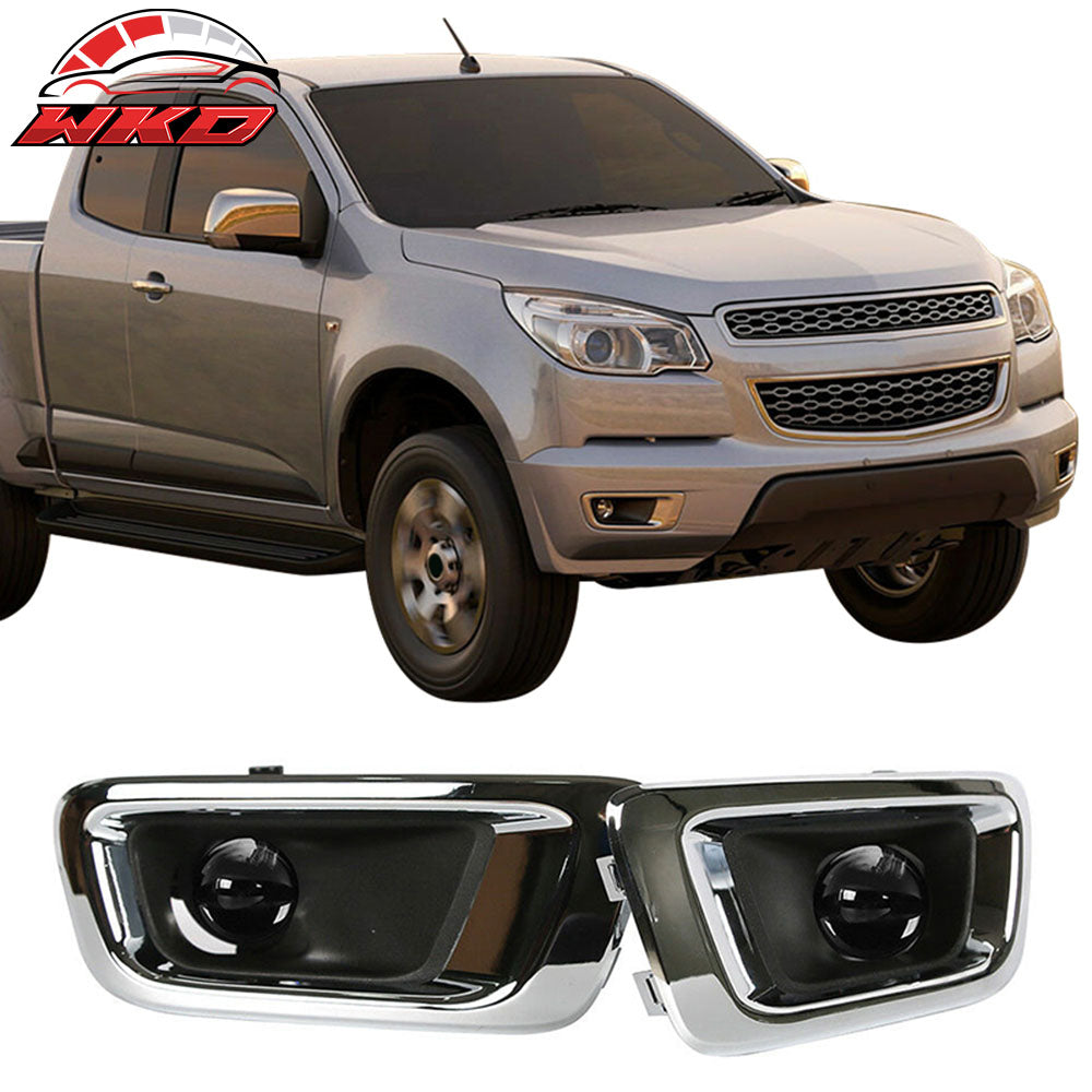Fits 04-12 GMC Canyon Chevy Colorado Assembly Fog Lights Lamps In Pair