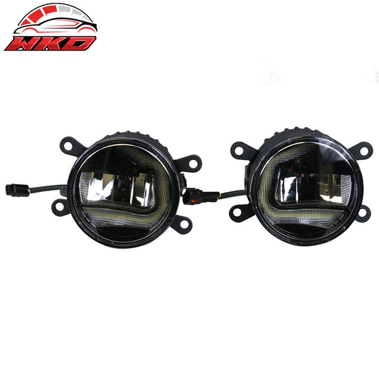 Wholesale 11-15 Ford Explorer 15-16 Fusion 09-15 Focus 2PC Clear LED Round Fog Lights